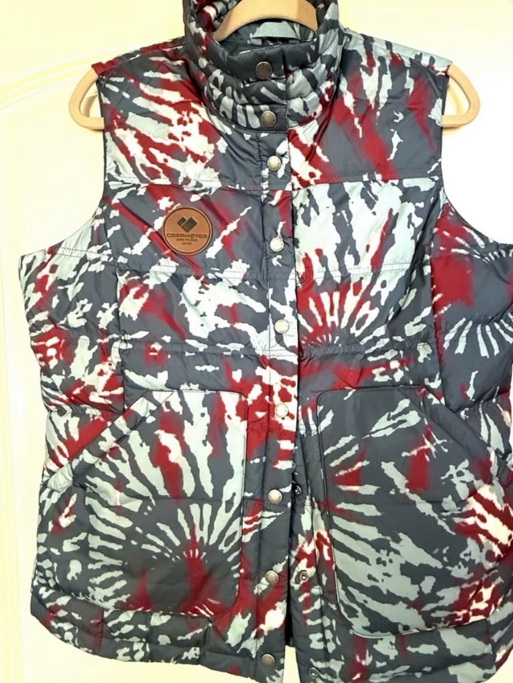 Woman’s Sz L Obermeyer Duck Down Filled Quilted Vest.